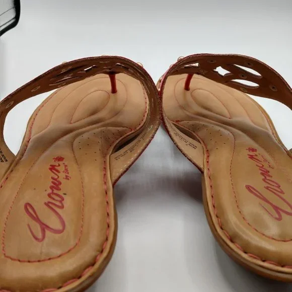 Crown by Born Orange Sandals - Size 7 - Picture 4 of 4